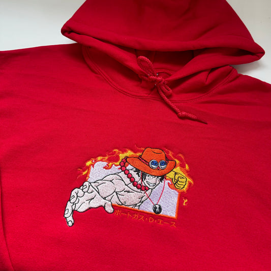 Fire Fist Embroidered Sweater