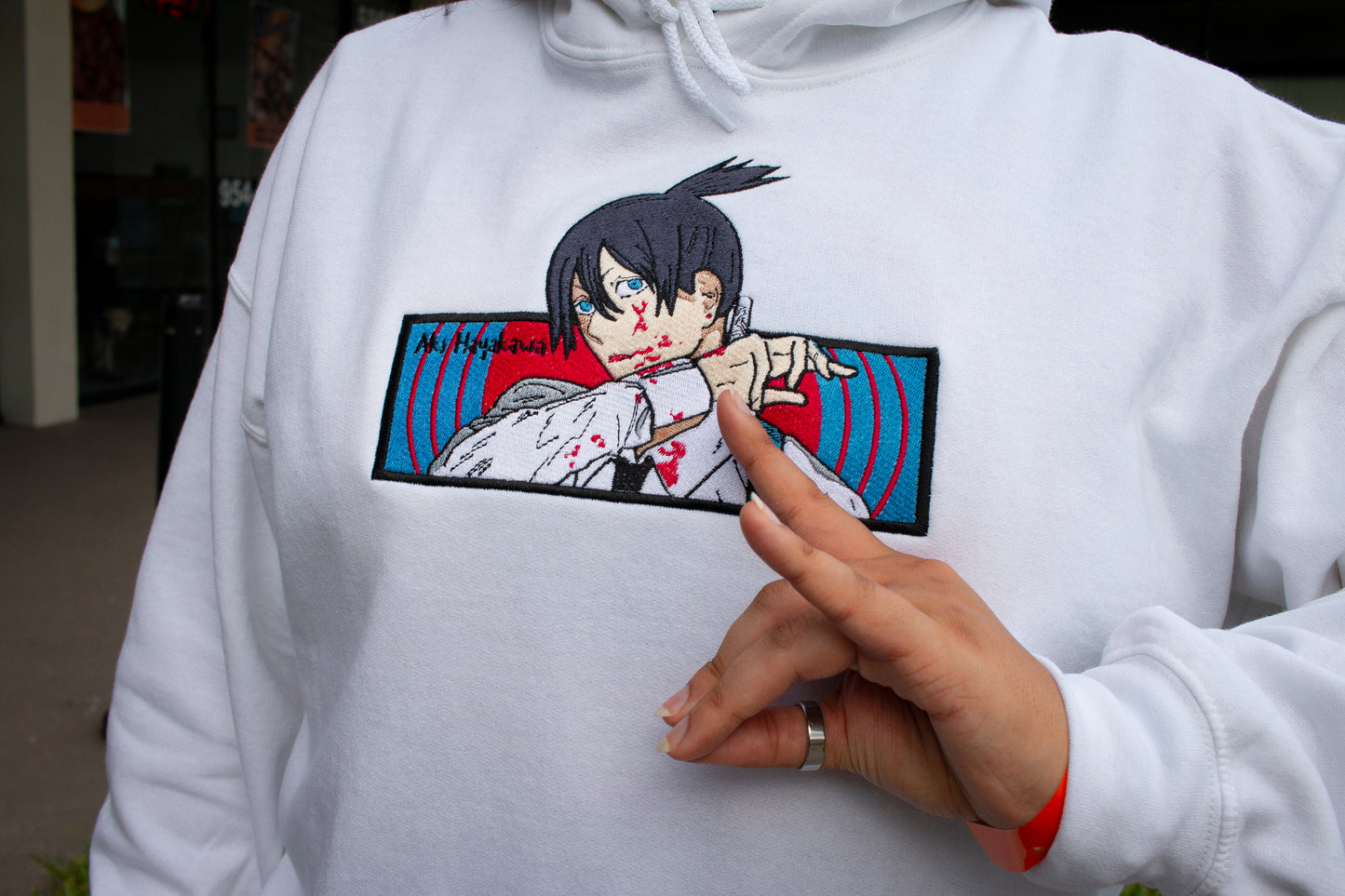 Cursed Anime Embroidered Sweater